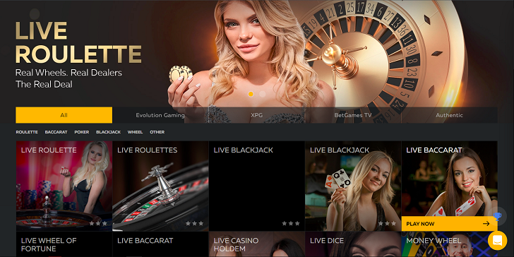 FortuneJack Live Casino