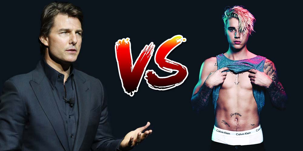 Tom Cruise vs Justin Bieber Betting Odds and Prediction