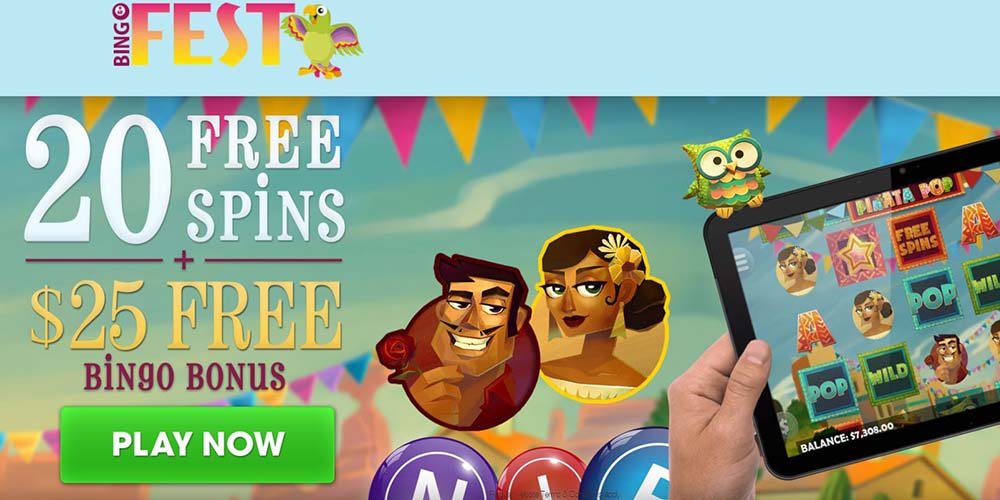 20 Bonus Spins & $25 Free Bingo at Exclusive BingoFest Welcome Bonus for September