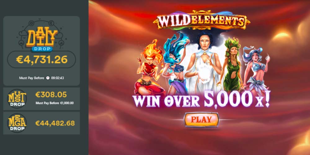 Win Huge Prizes on Wild Elements Jackpot Slot at Casumo Casino