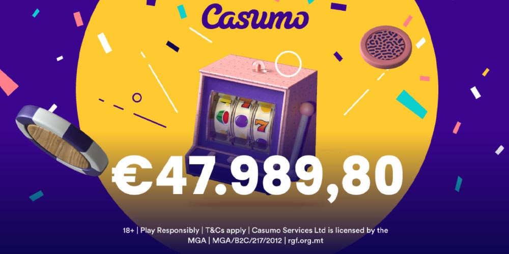 Casino Jackpot Winner This Week just Won €47,989 at Casumo