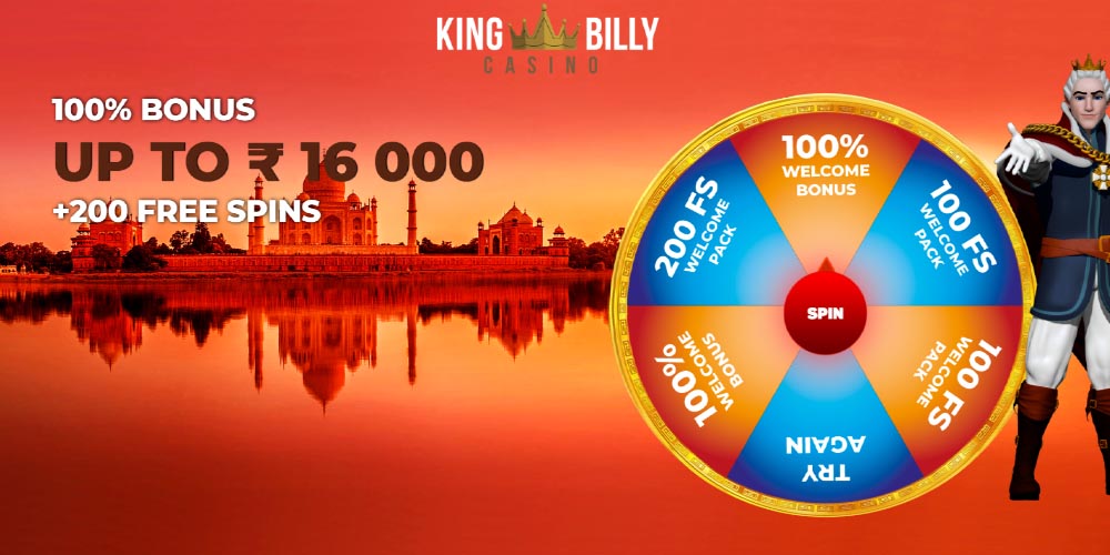 King Billy Casino Welcome Bonus for India
