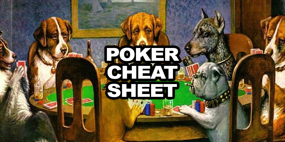 Poker Hands Cheat Sheet- Easy To Follow Guides