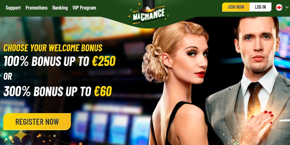 MaChance Casino Welcome Bonus
