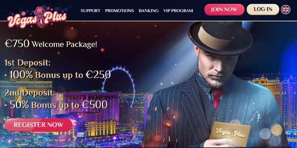 VegasPlus Casino Welcome Bonus