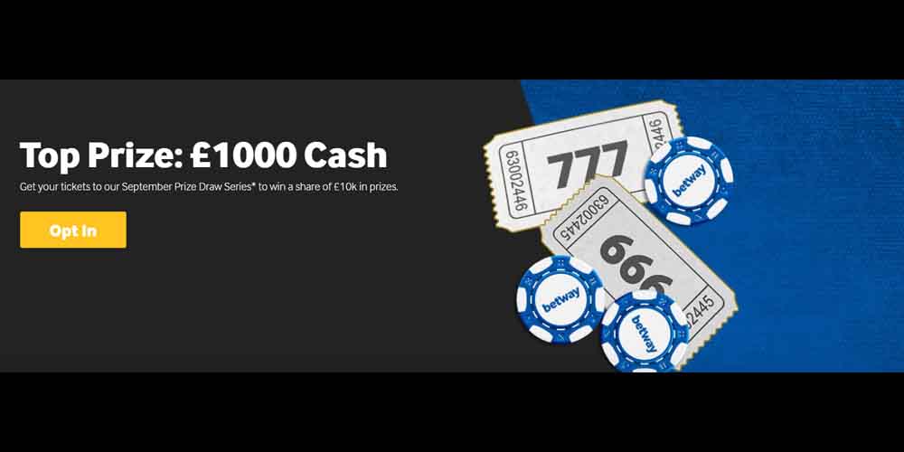 September Promotions at Betway Casino – Win Your Share Of €/$25k