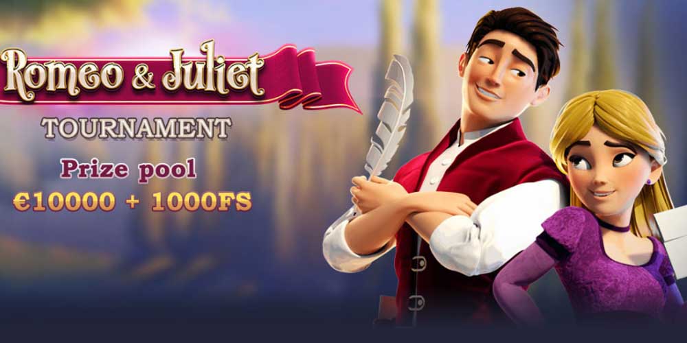 Romeo and Juliet Slot Tournament at Euslot – Win up to €2000 + 200 FS