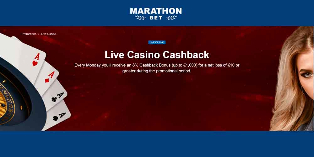 Casino Cashback Online: Get Your 8% Cashback Bonus at Marathonbet