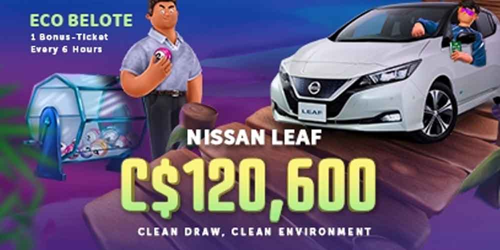 Win a Nissan Leaf at Vbet Casino – Win €80,000 and Most Eco Clean Car