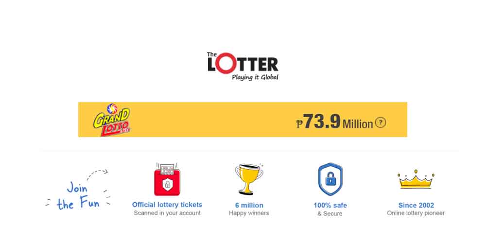 Play Philippines Grand Lotto 6/55 Online at Thelotter