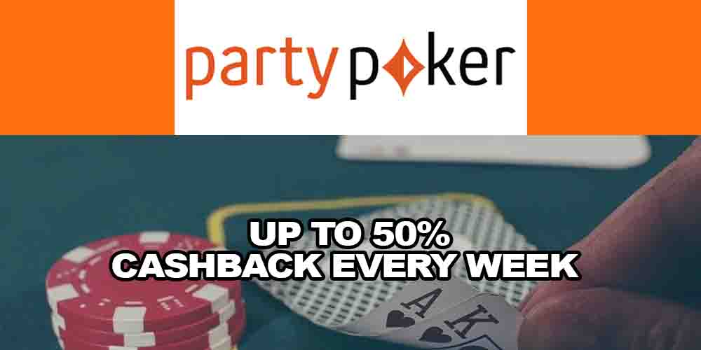 Partypoker Boosted Cashback: Get Up to 50% Cashback Every Week!