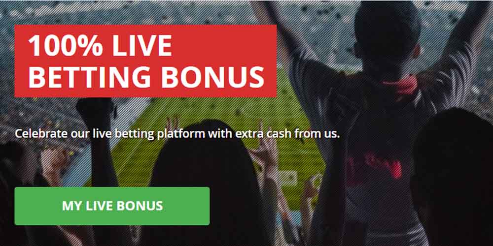 Intertops Sportsbook Live Betting Bonus: 100 % Extra up to $100