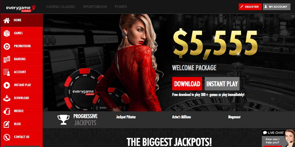 the latest review about Everygame Casino, online casino bonuses