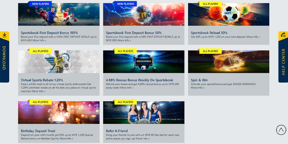 NextBet Sportsbook promotion, Asian sports betting offers, online sportsbook bonuses