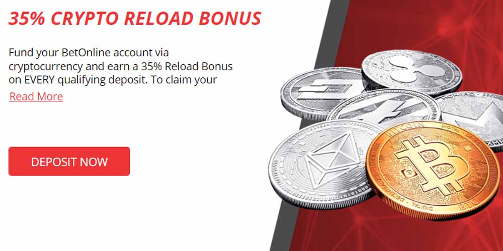 Crypto Reload Bonus: Hurry Up to Earn a 35% At BetOnline