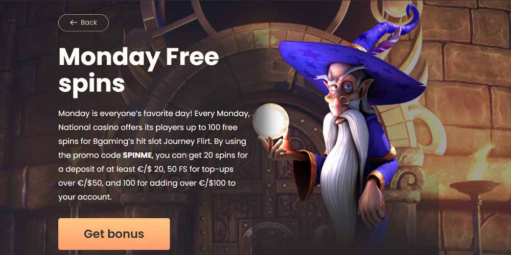 Monday Free Spins Online: Get 20 Spins for a Deposit of at Least €/$ 20