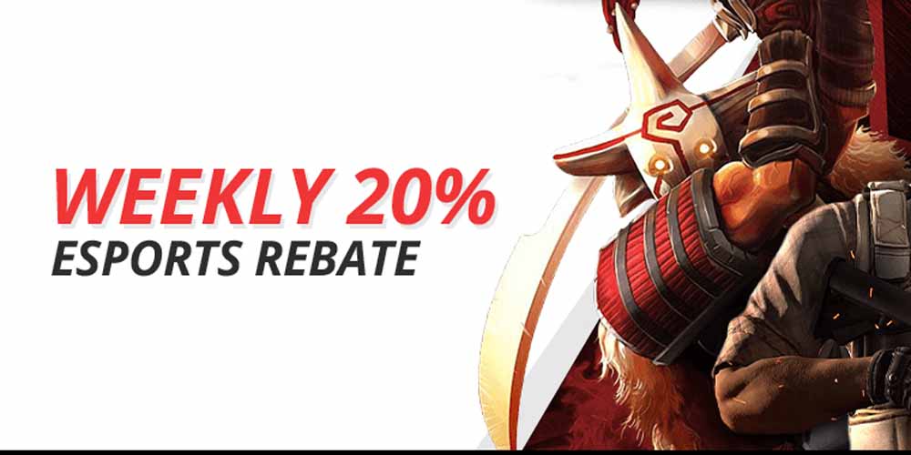 Weekly Esports Rebate Bonuses: We Are Paying Back 20% On Losses