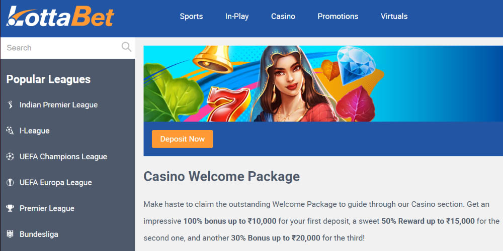 LottaBet Casino Welcome Bonus