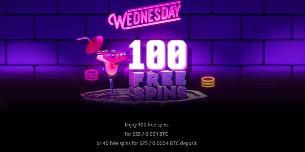 7BIT Wednesday Free Spins Offer: Enjoy 100 Free Spins for $55