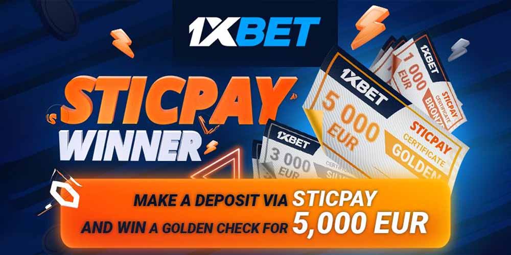 1xBET Casino Sticpay Deposit Bonus: Win Cash In One Click