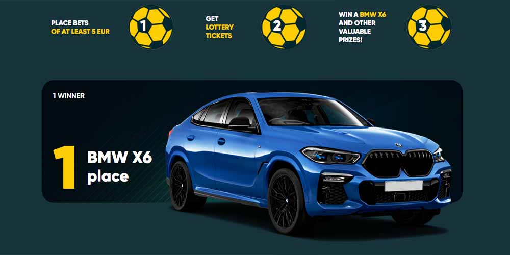 Want to Win BMW X6? Hurry Up to Join 22BET Football Mania!