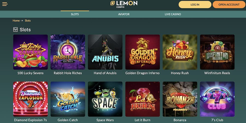 Lemon Casino slots