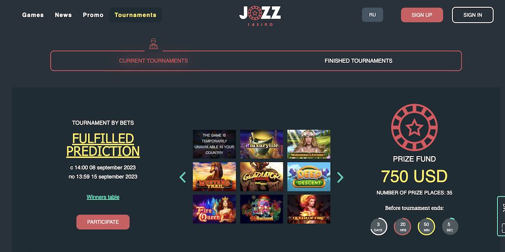Jozz Casino Tournament