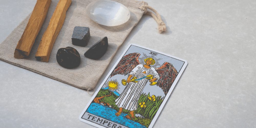 The Temperance guiding pisces