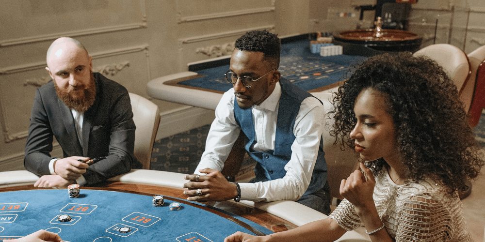 group of illegal gamblers