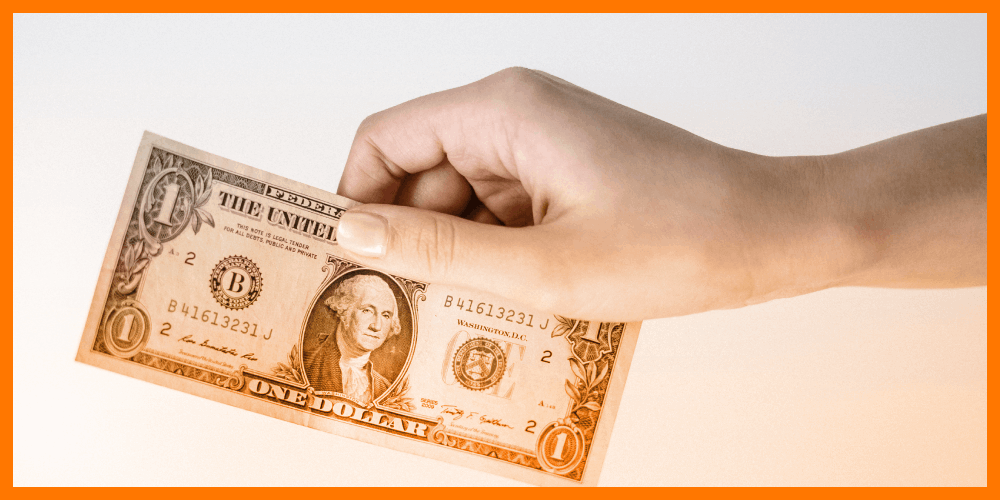 Donating $1 for a chance to become a millionaire