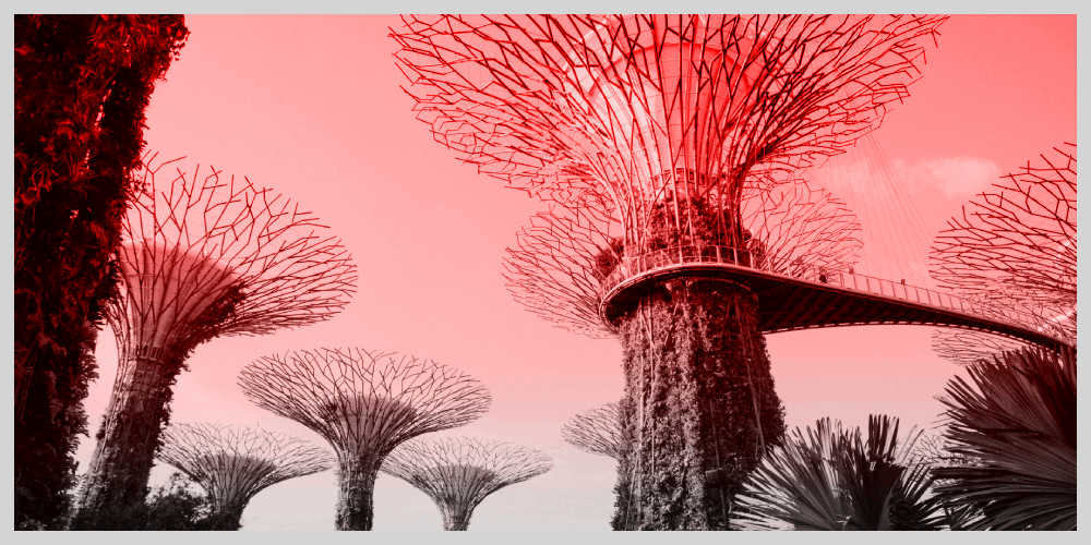 Singapore biotechnical trees fueling the air