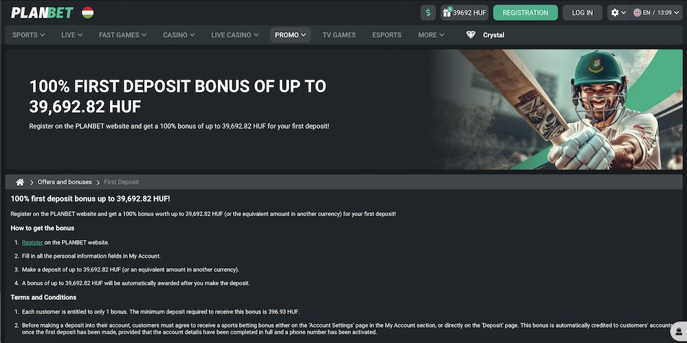 PlanBet Sportsbook Welcome Bonus