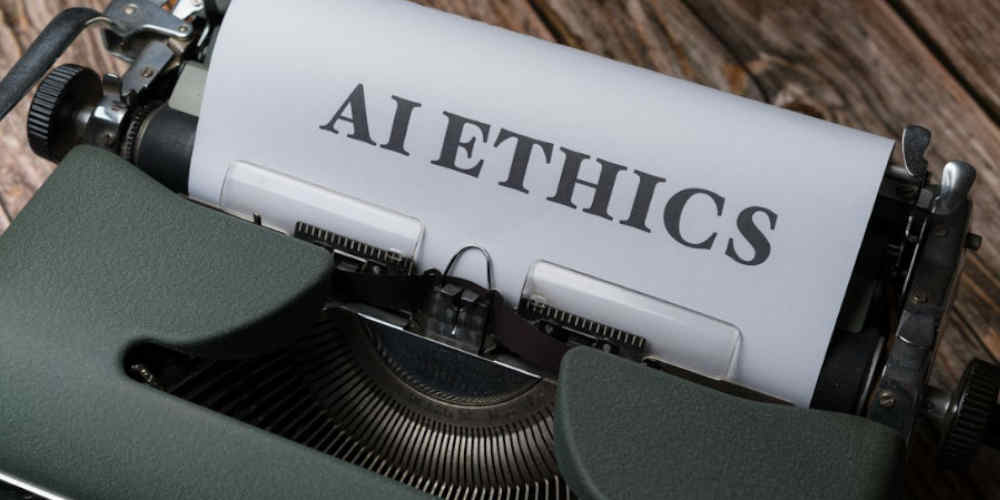 ai ethics on typewriter