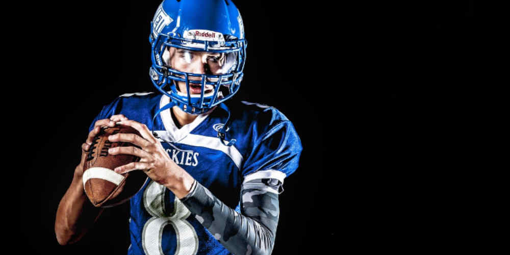 why rich athletes go broke represented with american football player in wrong season