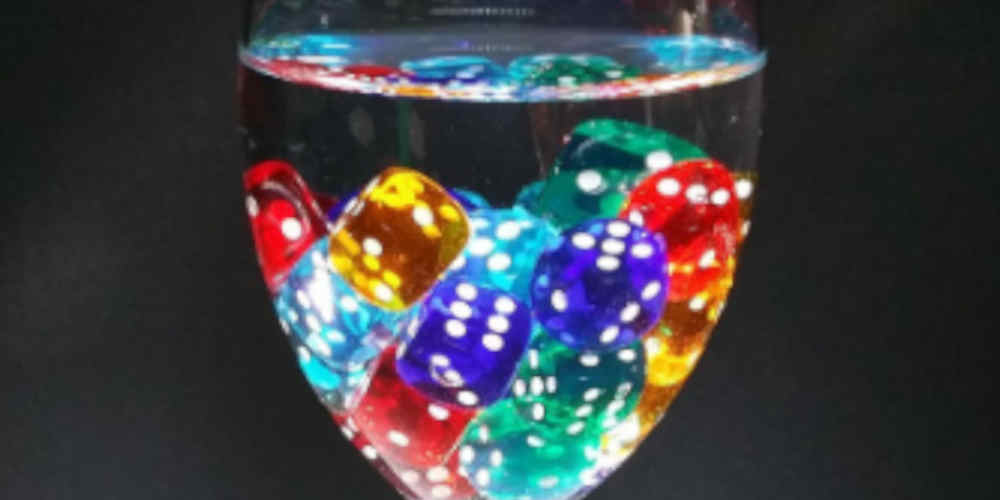 die in a glass of water