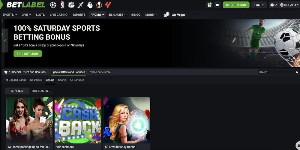 BetLabel Casino Bonuses and Promotions