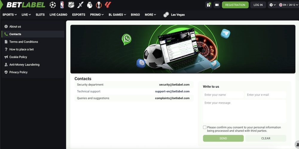 BetLabel Casino Customer Support