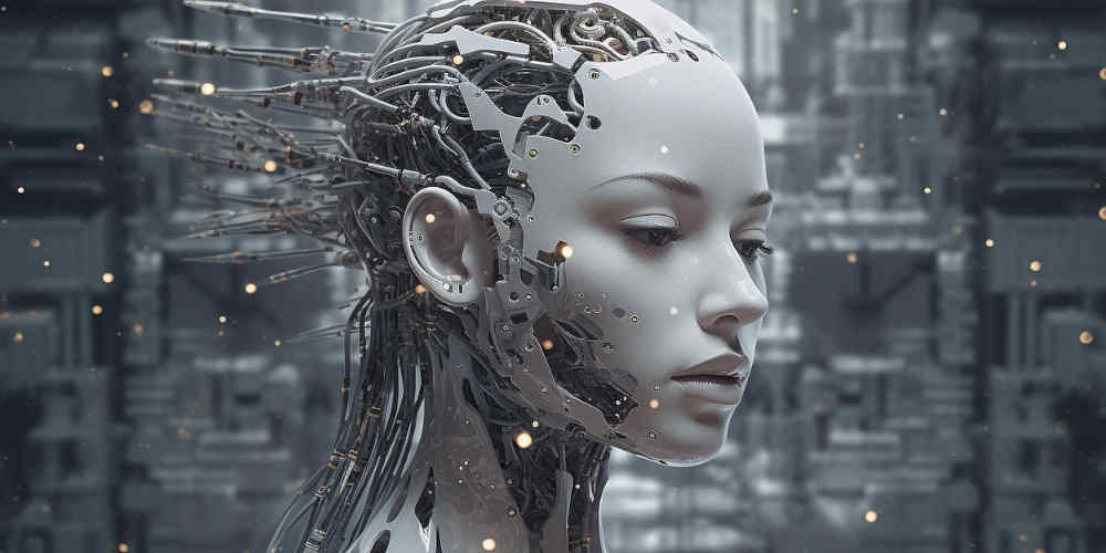 Countermeasures Against Casino Wins with AI represented with female abstract AI face