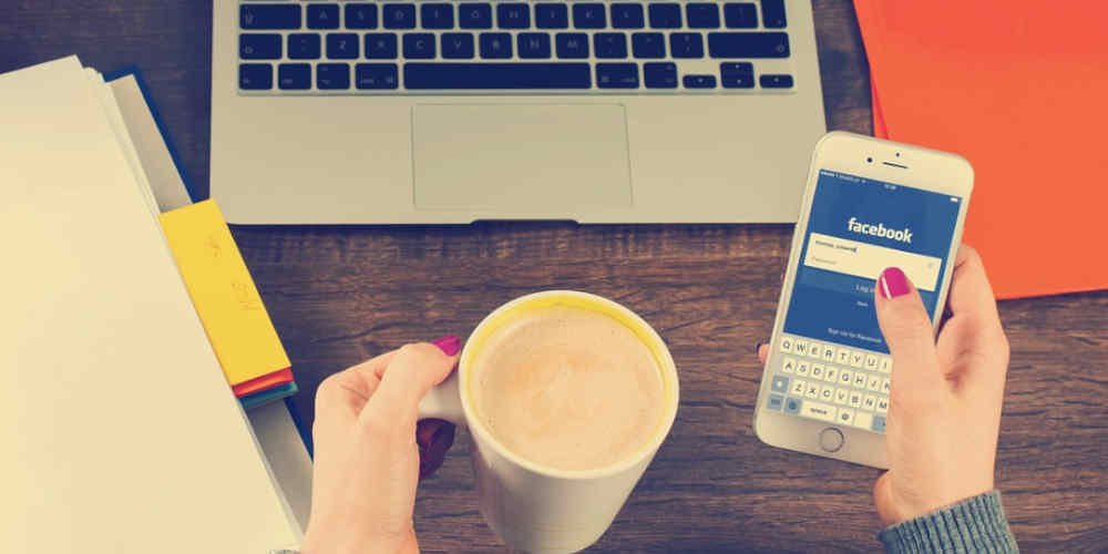 social media and instant gaming represented with a tabletop in the age of social media