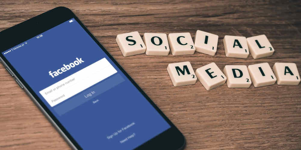 social media on phone