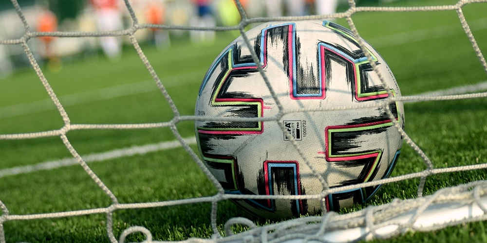 soccer ball in net