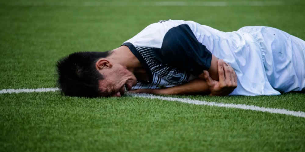 injured footballer