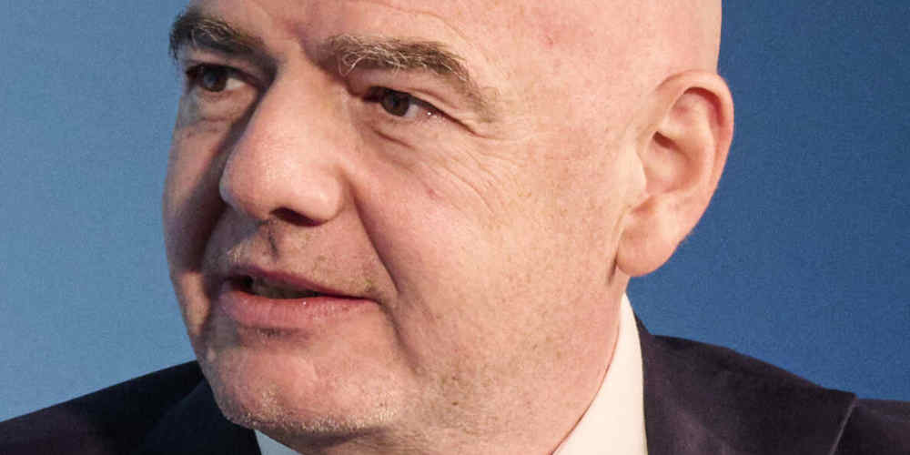 betting odds of Gianni Infantino stepping down represented with his calm face