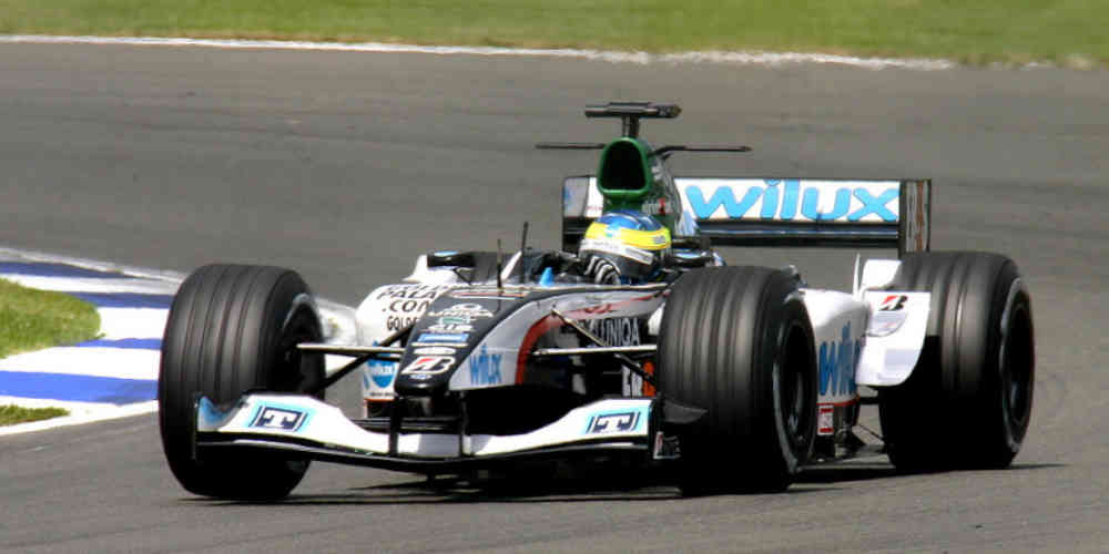F1 driver Zsolt Baumgartner Minardi 2004