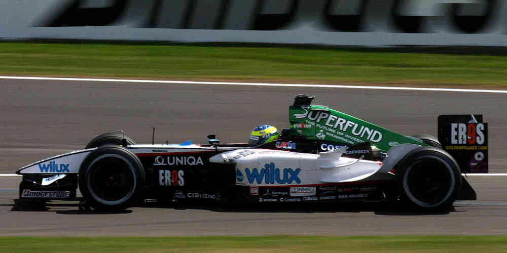 F1 driver Zsolt Baumgartner Minardi 2004