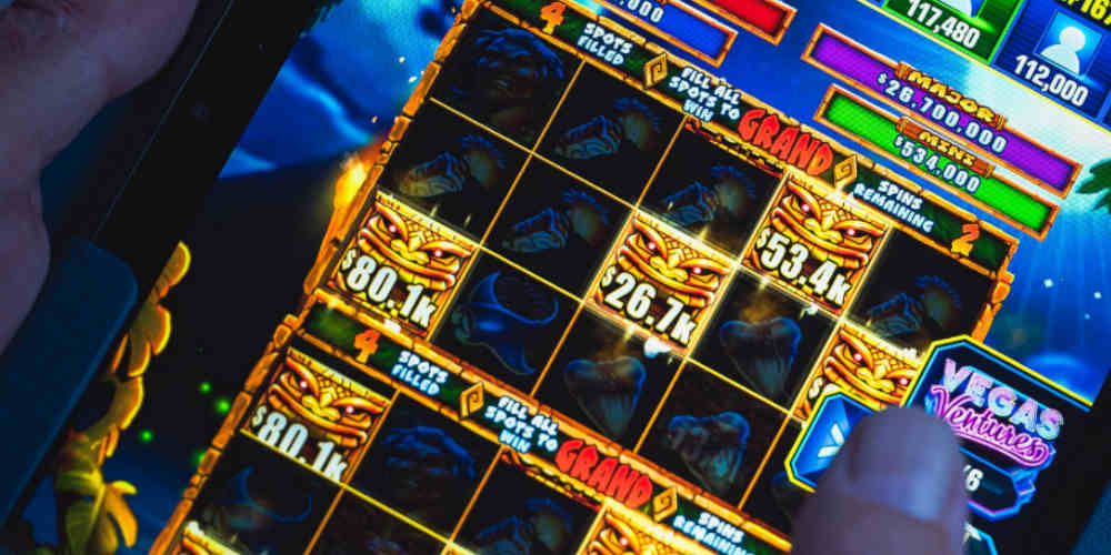 free real money slots on tablet screen