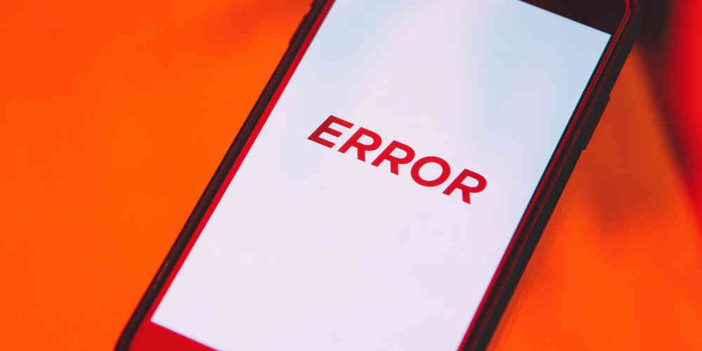 troubleshooting registration problems on phone showing ERROR