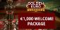 Receive 100% up to €100 as Part of the €1,000 Golden Euro Casino Welcome Package