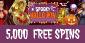 Play Halloween Slots and Win 5,000 Free Spins at CasinoGym
