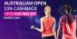 Australian Open Cashback Offer at Vbet Sportsbook – Get 10% Cashback